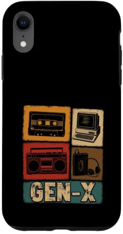 Gen X Cassette Boombox 80s Nostalgia Case for iPhone XR