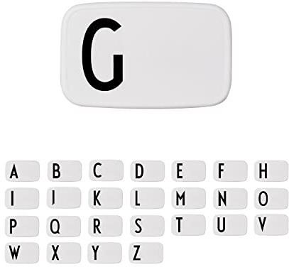 Design Letters Buchstaben Brotdose für Kinder, Erwachsene A-Z | Lunchbox BPA frei | Lunchbox Erwachsene | Personalisierte Geschenke | Ideal als Snackbox, Frühstücksbox, Brotbox Kinder, Brotdose Schule