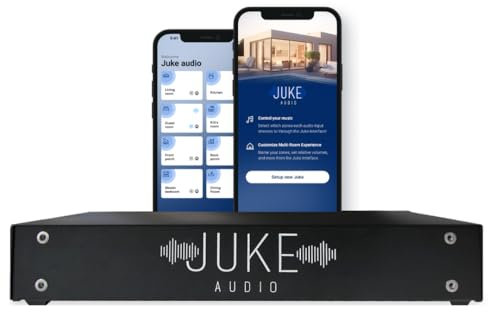 Juke-8: 8 Zone Multi-Room Amplifier | Built-in Music Streaming & Wireless App Control | Supports 8 Audio Sources Simultaneously | Whole Home Audio System | Airplay 2, Spotify Connect, Bluetooth