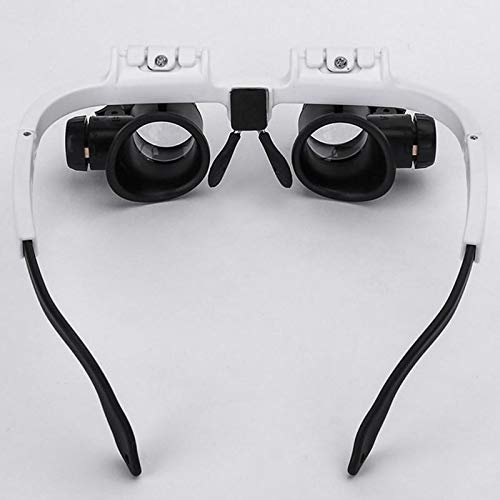 with LED LightHeadband Glasses Magnifier for Watchmaker Jewelry Optical Lens Glass Magnifier Loupe 8X 15X 23X Magnifying Glass