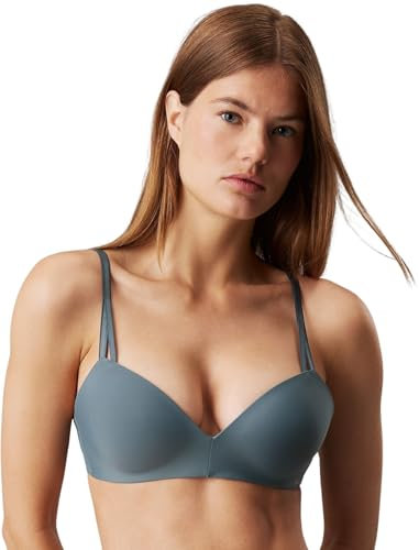 Calvin Klein Damen Demi-Cups BH Lift Stretch, Grau (Blue Performance), 75C