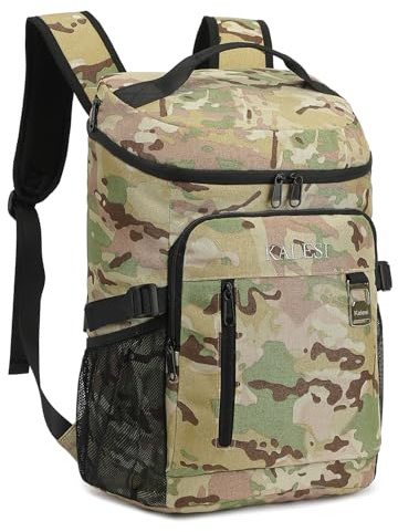 Kalesi Kühlrucksack 36 Dosen Leichter Isolierter Rucksack Kühler Auslaufsicher Reise Camping Mittagessen Rucksack Outdoor Besteck Rucksack für Damen und Herren