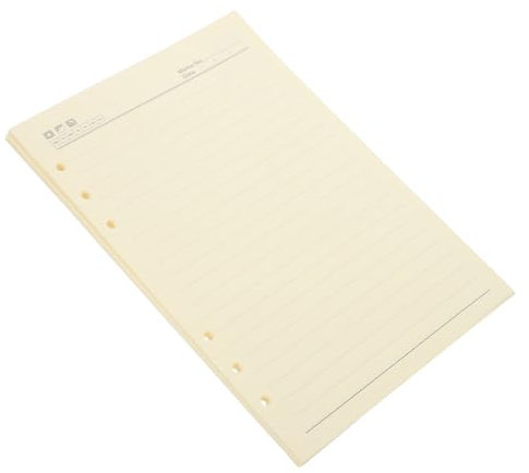 Lurrose 60blätter Loseblatt-papier Für Notizbücher Liniertes Planer-nachfüllpapier Nachfüllpapier Für Ordner