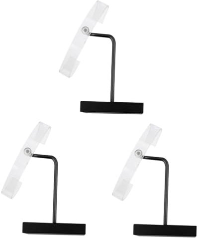 SOIMISS 3stücke C-förmiger Uhrenständer Aus Metall Transparente Acryl-uhrenhalterung Für Armbanduhren Verstellbarer Uhrenaufsteller Für Schmuckpräsentation Für Geschäfte Und