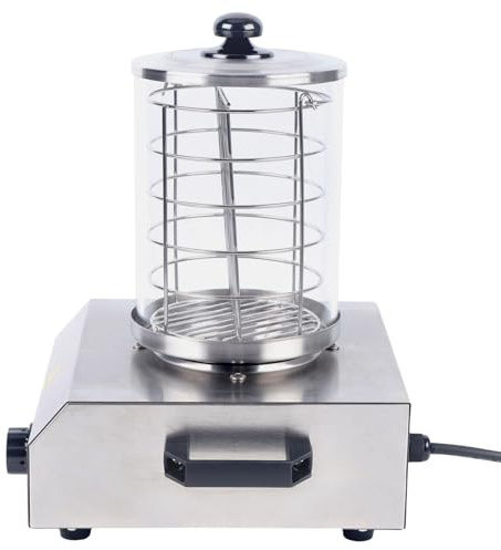 Wurstwärmer Hot Dog Gerät, Kommerzieller Elektrischer Hot Dog Maker, Edelstahl-Wurstwärmer für den gewerblichen Gebrauch zu Hause (350W)
