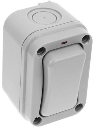 ETHZZLE Interruttore Elettrico Per Installazione Esterna Con Luce Pulsante Per Campanello Da Esterno Accesso Facile e Funzionale Per e Patii