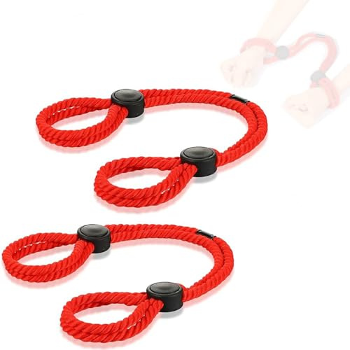 2 pezzi di corda di cotone rossa regolabile