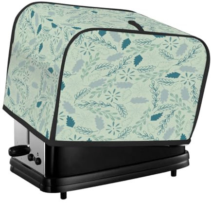 Toaster Cover 2 Slice Toaster Cover Abstract Leaf Green Stain Resistant Kitchen Small Appliance Cover Machine Washable Women Gift