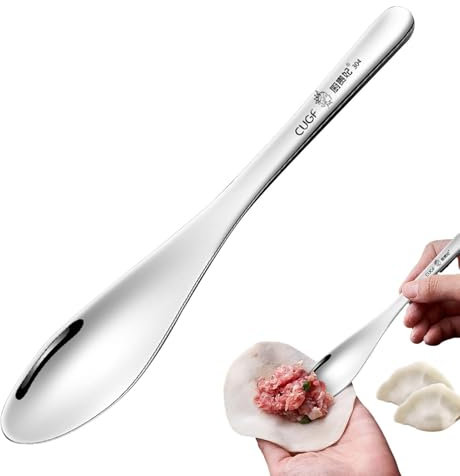 Dumpling Scoop - Dumpling Filling Tool, Dumpling Filling Spatula | Dough Press Tool for Making Stainless Steel with Mixing Spatula and Mixing Spoon