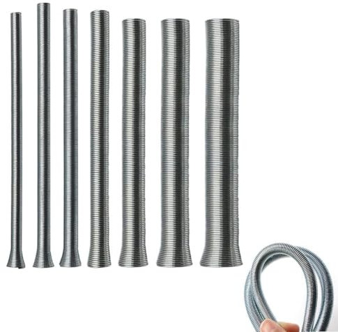7-teiliges Set Federbieger Federrohrbieger PVC Bremsleitung Biegewerkzeug Federwerkzeug Federrohrbieger Rohrbieger Federrohrbieger 3/4 Schraubenschlüssel Elektrischer Draht