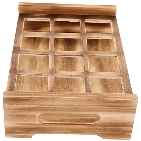 ABOOFAN Bar Wooden Coaster Shot Glass Wine Cup Holder Wooden Organizing Tray for Tea Wine Liquor Glasses