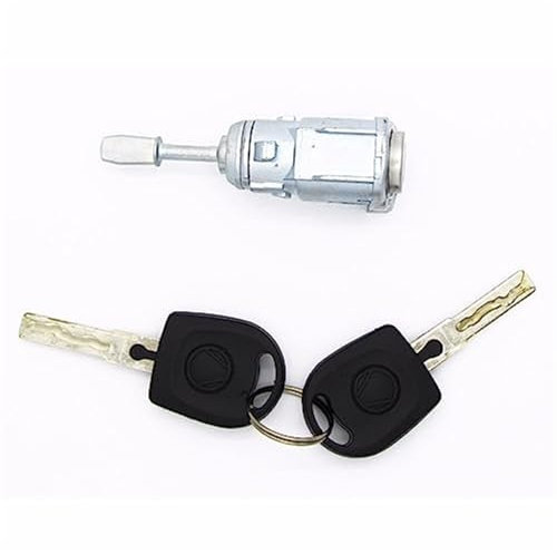 Jodriva 604837168 RECHTS TÜRSCHLOSS-Zylinder-Reparatursatz, for VW, for Golf, 4 IV MK4, for Bora, 1997–2003 Auto-Zündschlossschloss(Black Assembled R Lock)