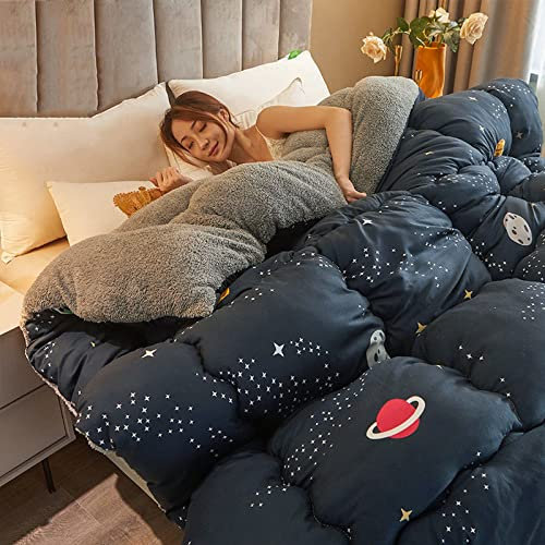 Piumino invernale extra caldo in cashmere soffice per chi soffre di allergie, coperta spessa in cashmere di agnello, 150 x 200 cm (3,5 kg), biancheria da letto accogliente per il massimo comfort