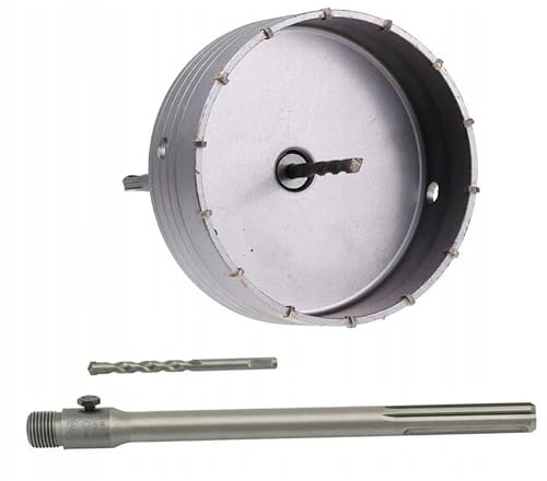 CAROTATRICE FRESA A TAZZA DA 160 mm CON ASTA SDS MAX (18mm) LUNGHEZZA 350 mm PER FORARE CEMENTO (NON ARMATO) CALCESTRUZZO, MATTONI, PIETRA