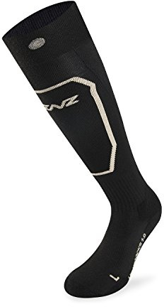 Lenz Erwachsene Heat Sock 1.0 Slim fit Heizsocke, schwarz/Bronze, 31-34