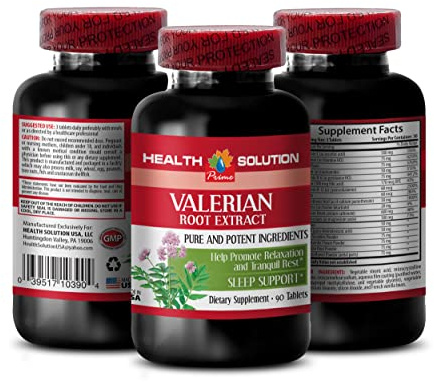 Nerve nutrition - VALERIAN ROOT EXTRACT - Valerian time release - valerian root capsules for sleep - valerian root herb - russian valerian root extract pills - valerian capsules - 1 Bot 100 Capsules