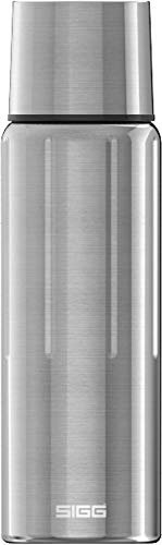 SIGG - Isolierte Trinkflasche - Thermoflasche Gemstone IBT Selenite - Mit Tasse - Auslaufsicher - Federleicht - BPA-frei - 18/8-Edelstahl - Camping & Outdoor - Brushed - 1,1L