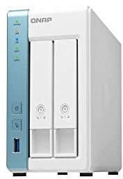 QNAP TS-231K 2 Bay Desktop NAS Enclosure - 1GB RAM, Annapurna Labs 4-core, 1.7GHz Processor - for reliable high performance home and personal cloud storage