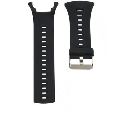 INF Armband kompatibelt med Suunto Ambit 1/2/3 / Slitstarkt klockarmband av TPU/Vattentät klockrem till smartwatch, Svart