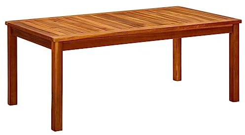 vidaXL Tavolino da Giardino 110x60x45 cm in Legno Massello di Acacia