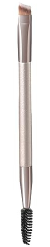 Peigne brosse à sourcils | Stylo pinceau à sourcils à double extrémité - Brosse à cils, peigne à 2 têtes, brosse à Double tête, brosse à sourcils coudée à poils doux et brosse à bobine Pacienjo