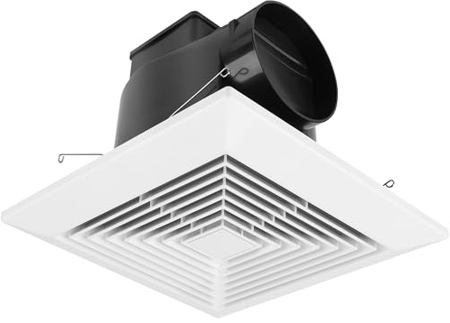 Fanspex Bathroom Ceiling Exhaust Fan, 11.4 Panel Household Bath Vent Ventilation Fan with 1.0 Sones Quiet Operation, 110 CFM