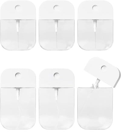 UYRVAPE 6pcs botellas de spray, pequeñas, reutilizables, mini botellas de pulverización de niebla fina,para perfumes, cuidado personal, cosmético(38ml/50ml)