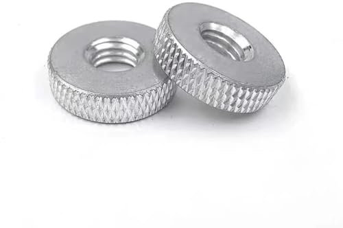 AYYSSM 5 Stücke Aluminiumlegierung Mesh Rändelmutter Handmutter Runde Rändelmutter Einstellmutter M2-M8(M4)