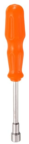 sourcing map Metric Nut Driver 10mm Dia 92mm Shank 6 Point Hex Hexagon Socket Wrench Screwdriver with Non-Slip Handle for Tightening and Loosening Fasteners