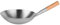Pentola da cucina in acciaio inox, wok, ristorante, chef, frittura, wok, in acciaio inox