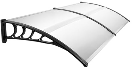 Donened - Door Canopy, Awnings Exterior, Waterproof Front Door Canopy, Garden Canopies, Door Canopy Awning for Sun Shutter, UV, Rain and Snow, 200 x 90 x 24cm