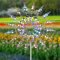 Einzigartige und Magische Metall Windmühle, Windspiel Magische Windmühle, 3D Metall-Windmühle, Wind Spinner Garten, Windspiel Garten für Terrasse, Rasen, Innenhof Landschaft Dekoration