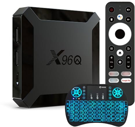 Boîtier TV Android 14.0, 2 Go De RAM, 16 Go De ROM, RK3518, Double Wi-FI 2,4/5,8 Ghz, Bluetooth 5.0+, Quad-Core 64 Bits, 4K/1080P, UHD, H.265, Ethernet, LAN, 3D, avec Mini-Clavier sans Fil