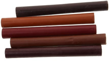 NUOBESTY 5 Stück Möbel Reparaturset Teilig Portable Lackstifte für Holzoberflächen Schnelle Trocknung Starke zur Ausbesserung von Kratzern und Lackschäden an Möbeln