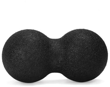 Voarge Klein Self-Massage Twin Gross Kann Effektiv Faszientraining DurchfüHren, Doppelbal für Nacken Rücken Wirbelsäule Beine Fuß Yoga usw. Schwarz