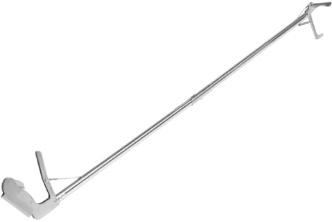 GANAZONO Herramienta para Agarrar Serpientes de Acero Inoxidable, Pinzas Antideslizantes Plegables de 1,2 Metros, Clip Resistente y Seguro para Manipulación de Reptiles en Exteriores
