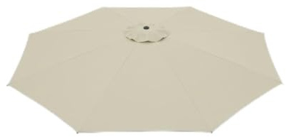 Pincho Toldo de Repuesto para Sombrilla Jardin Exterior de 300 cm, Grueso y Fuerte, Tela de Repuesto para Paraguas de Patio con 6 o 8 varillas para exteriores, Toldo para sombrilla UV50+ (8 VARILLAS)