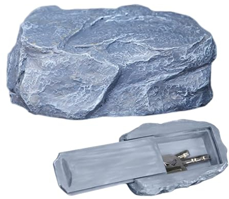Key Hider Outside, Key Rock Hider Outside, Hidden Storage for Outdoor Spaces, Garden key Hider with Waterproof Design, Fake Car K ey and Secret Stash Container