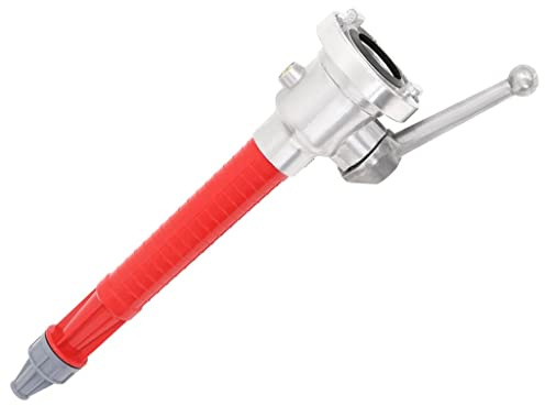Kaloriko Brandmansstråle med Storz-B-koppling, aluminium och plast, 44 cm längd, 3 tums koppling, 8 bar driftstryck, 200 l/min flöde, 180° vridbar brytare