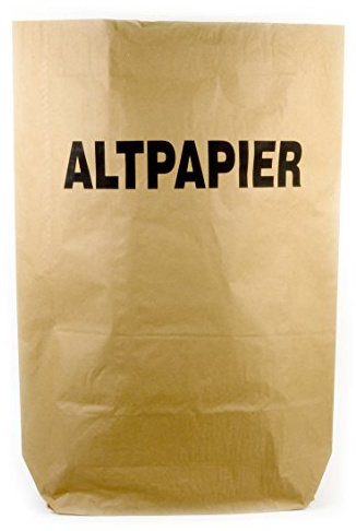 Funny AG-796 Papiermüllsack Altpapier, 120 L, Braun (25-er Pack)