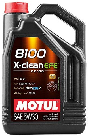 Motul Huile lubrifiante pour Moteur 8100 x-Clean EFE C2/C3 5 W-30, 6 litres