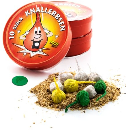 AKTIVHANDEL 300 Riesen Knallerbsen, 30 Dosen à 10 Stück, Jugendfeuerwerk, Silvester Feuerwerk Kat F1 inkl. Einkaufswagenchip