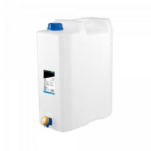 Depósito de agua, bidón de agua con grifo de drenaje para agua potable, bidón sin BPA, depósito de agua, depósito de agua para camping, depósito de viaje (20 L)