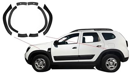 boa line Corredo del corpo di protezione del modanatura del parafango dell'ABS 8 pc, 2018-2023 per Dacia Duster