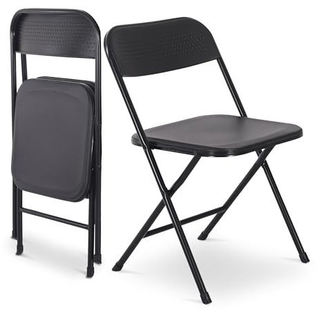 Raburg Campingstuhl Jonas, 2er-Set, Stoff, Schwarz, gepolstert, Metall | Belastbarkeit ca. 110 kg, Gestell Metall, Sitz und Rücken Kunststoff, Geeignet für Camping, Angeln und Ausflüge.