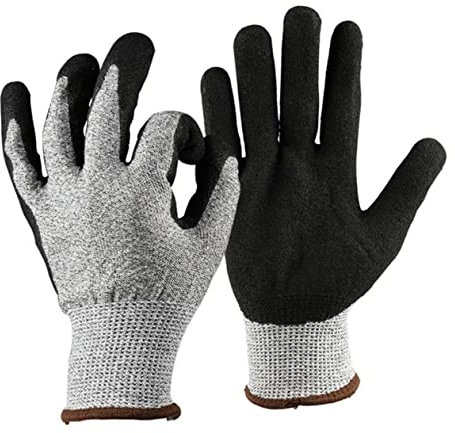 Hemobllo 1 Paar Schnittfeste Handschuhe Schutzhandschuhe Stulpe Schneidehandschuhe Sicherheitshandschuhe Zubehör Arbeit Schnittschutz