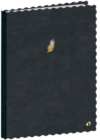 Quo Vadis - Anteckningsbok - fantasi - svart - linjerade sidor - 15 x 21 cm - vitt Clairefontaine papper - franskt tillverkat