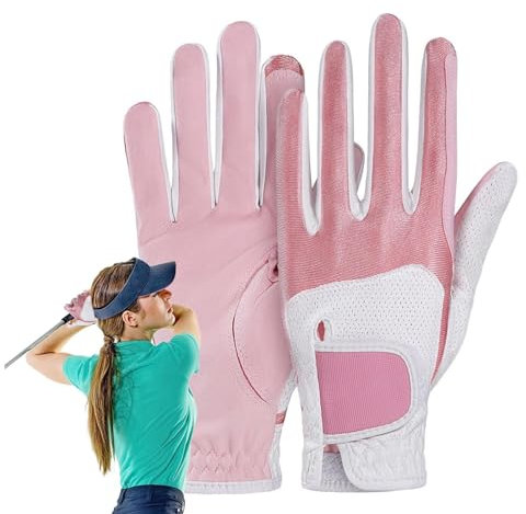 Golfhandskar för kvinnor, par golfhandskar för kvinnor, halkfria golfhandskar för flickor lätta handskar, eleganta golfhandskar för alla årstider för kvinnor och ragaz