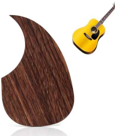 Gitarren Schlagbrett, plattenförmiges Gitarren Schlagbrett (Wassertropfenform) | 3D Schlagbrett mit Kratzschutz, Selbstklebendes Schlagbrett, Für Übung und Bühnenauftritte mit der Folk Akustikgitarre