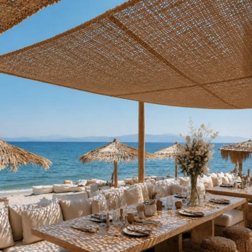 NORTENE Vela de Sombra Sunnet Kit Coco 2x4 m Toldo Parasol de Jardín 2X4 M